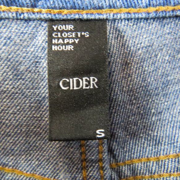 Cider Dark Wash High Rise Dad Jeans Wide Leg Jeans Size S 28" - Picture 11 of 11